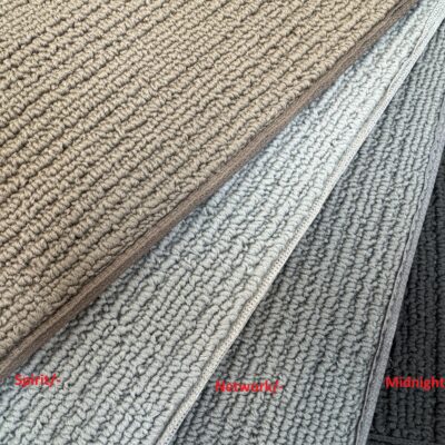 Oxford 2 carpet. Style: Loop Pile Fibre: Solution Dyed Polypropylene Rating: Heavy Duty (Including Stairs)